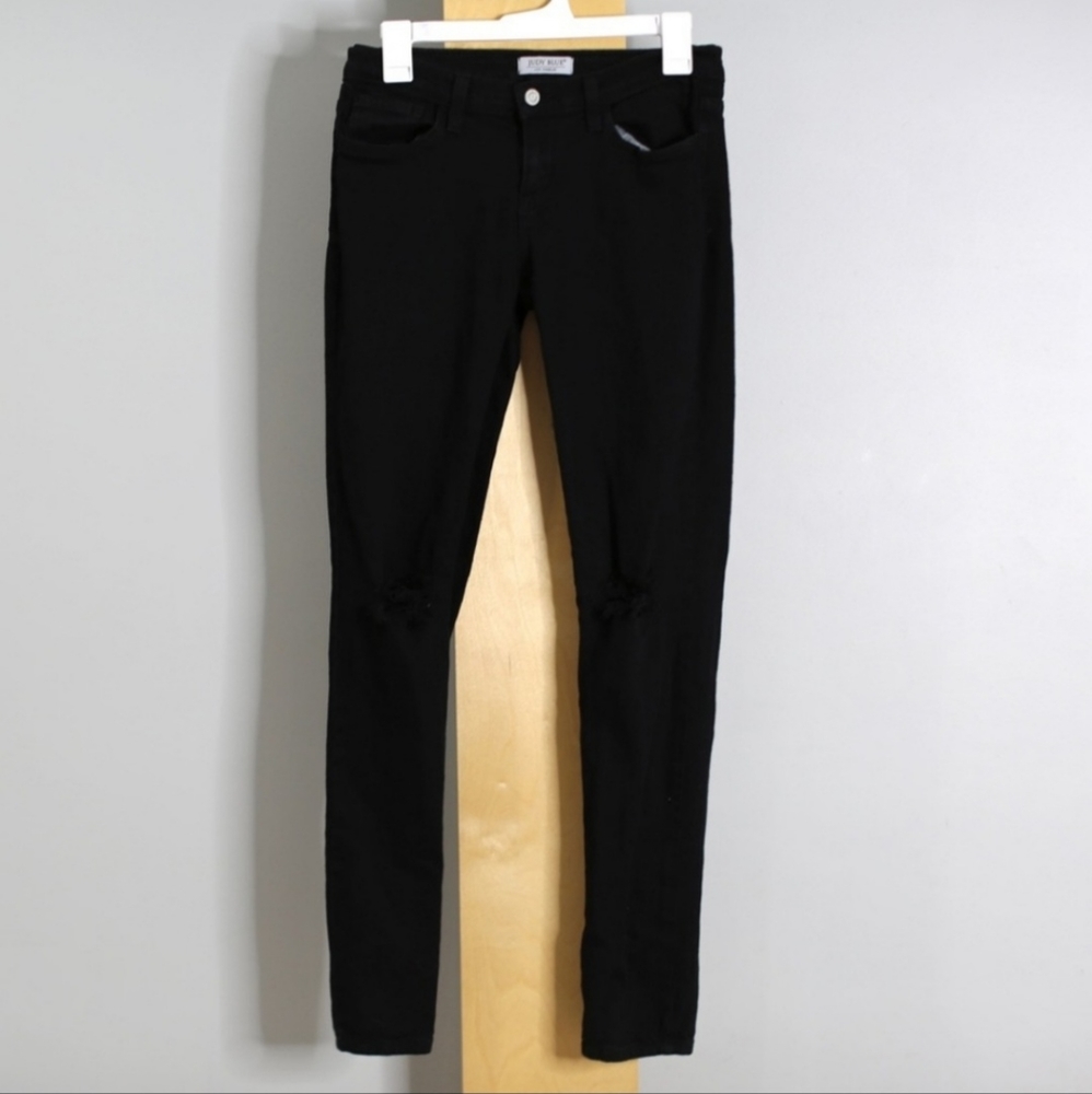 Judy Blue Distressed Black Skinny Jeans Size 9/29